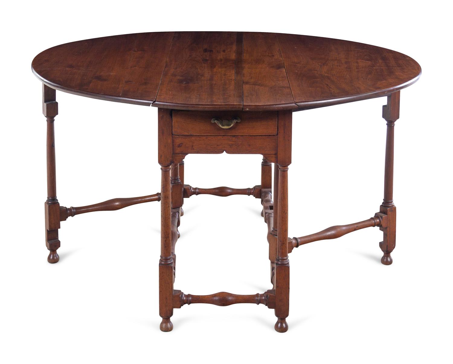 A George III Mahogany Drop-Leaf Table