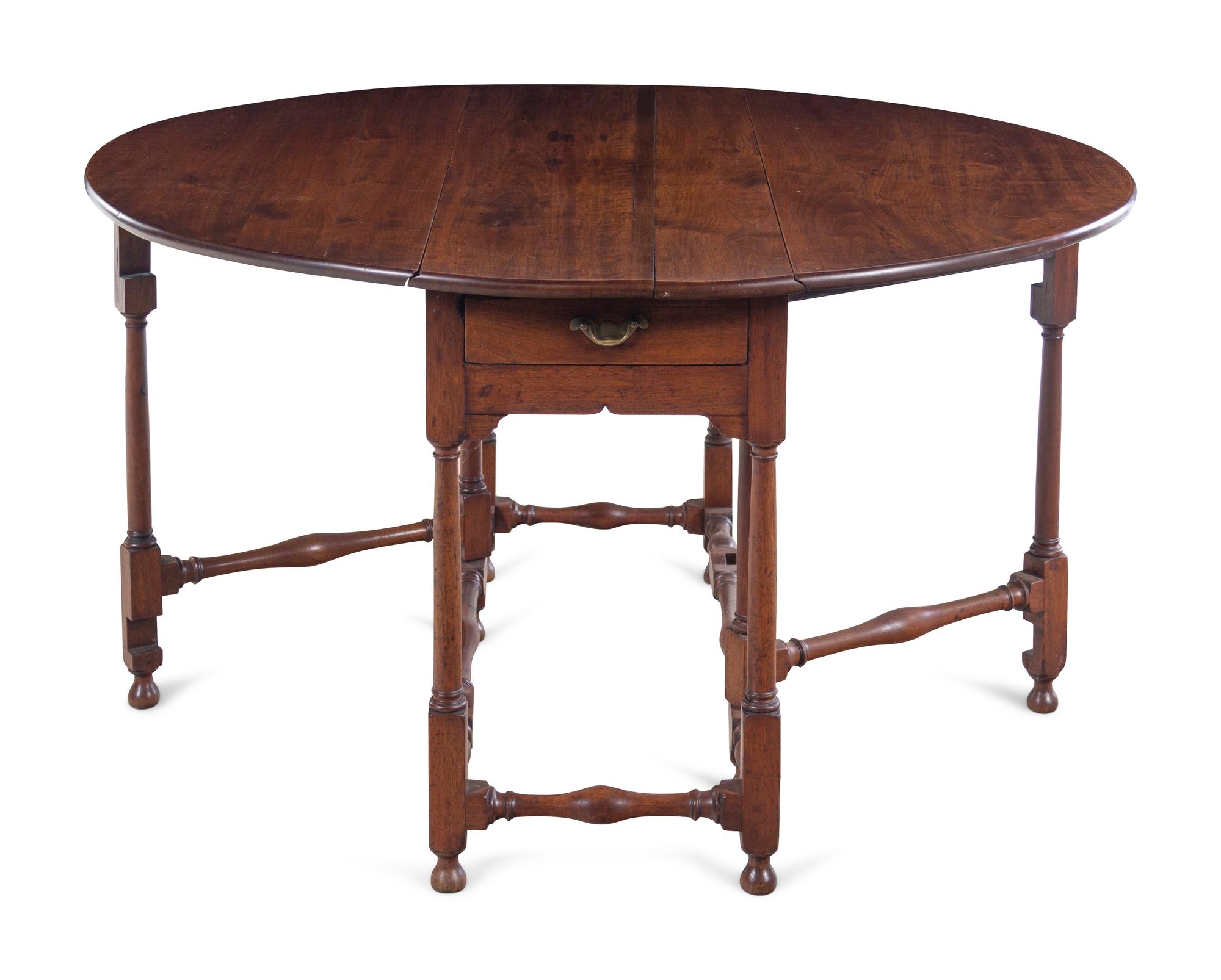 A George III Mahogany Drop-Leaf Table