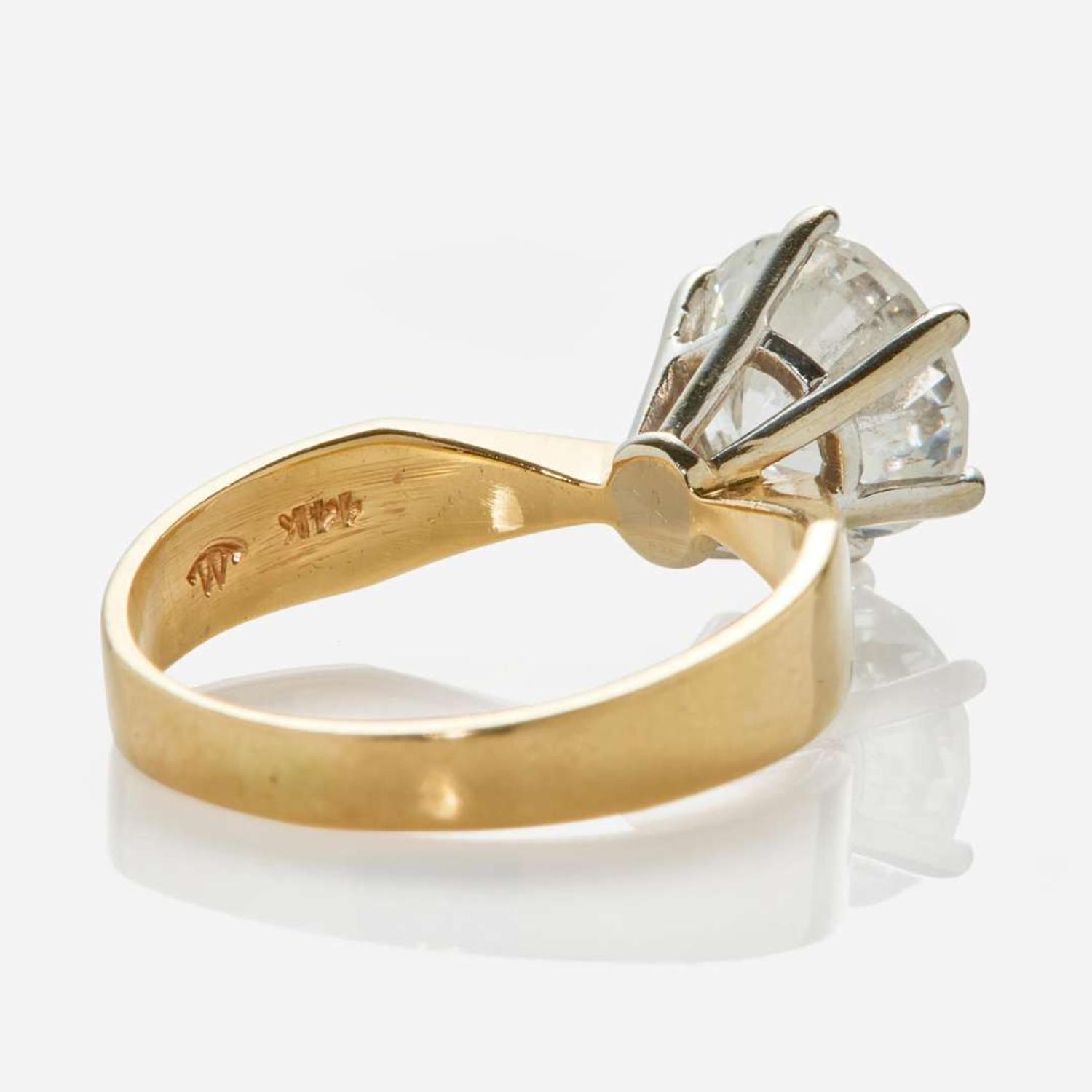 A Ladies Solitaire Diamond Ring GIA Certifed