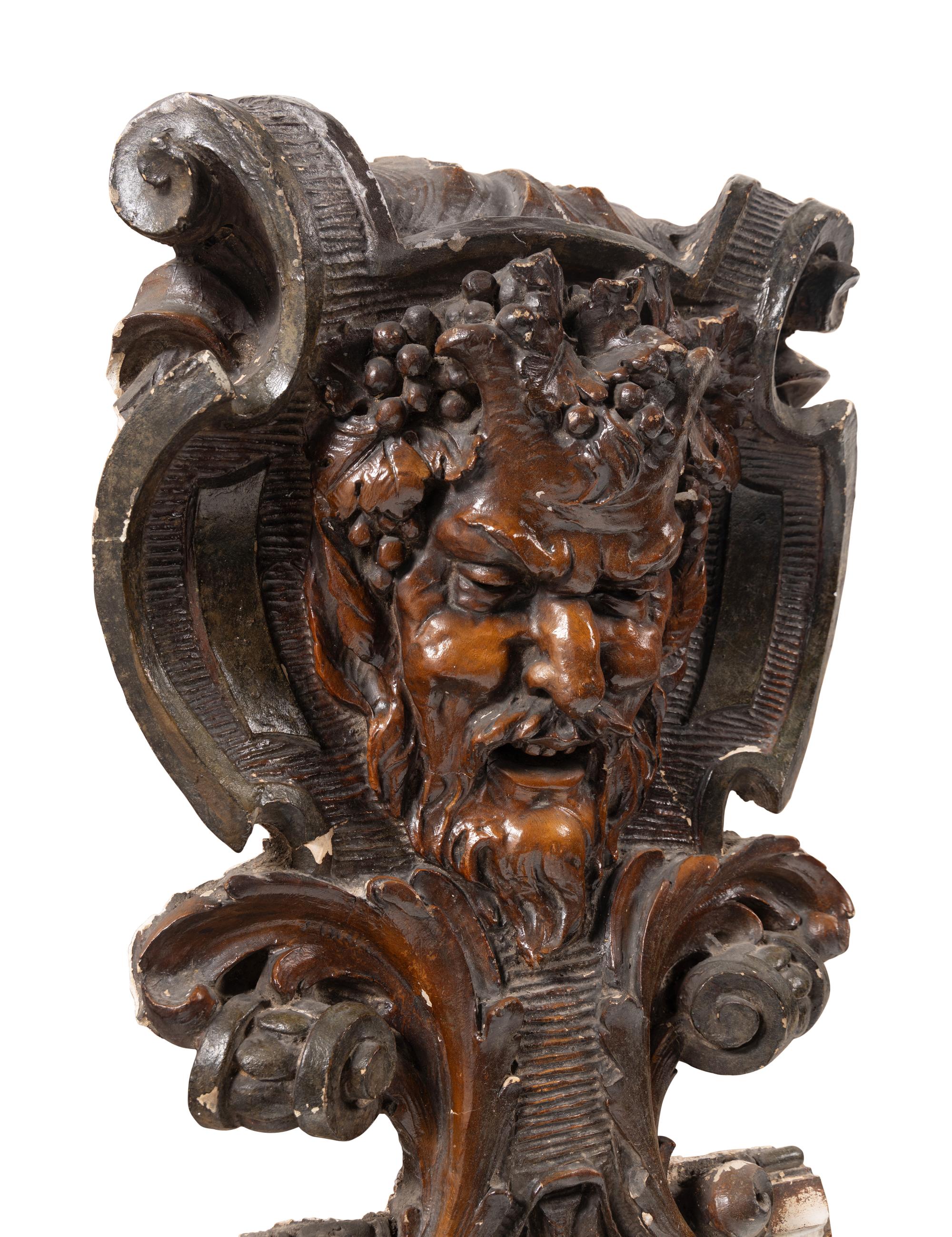 A Composition Architectural Satyr Mask