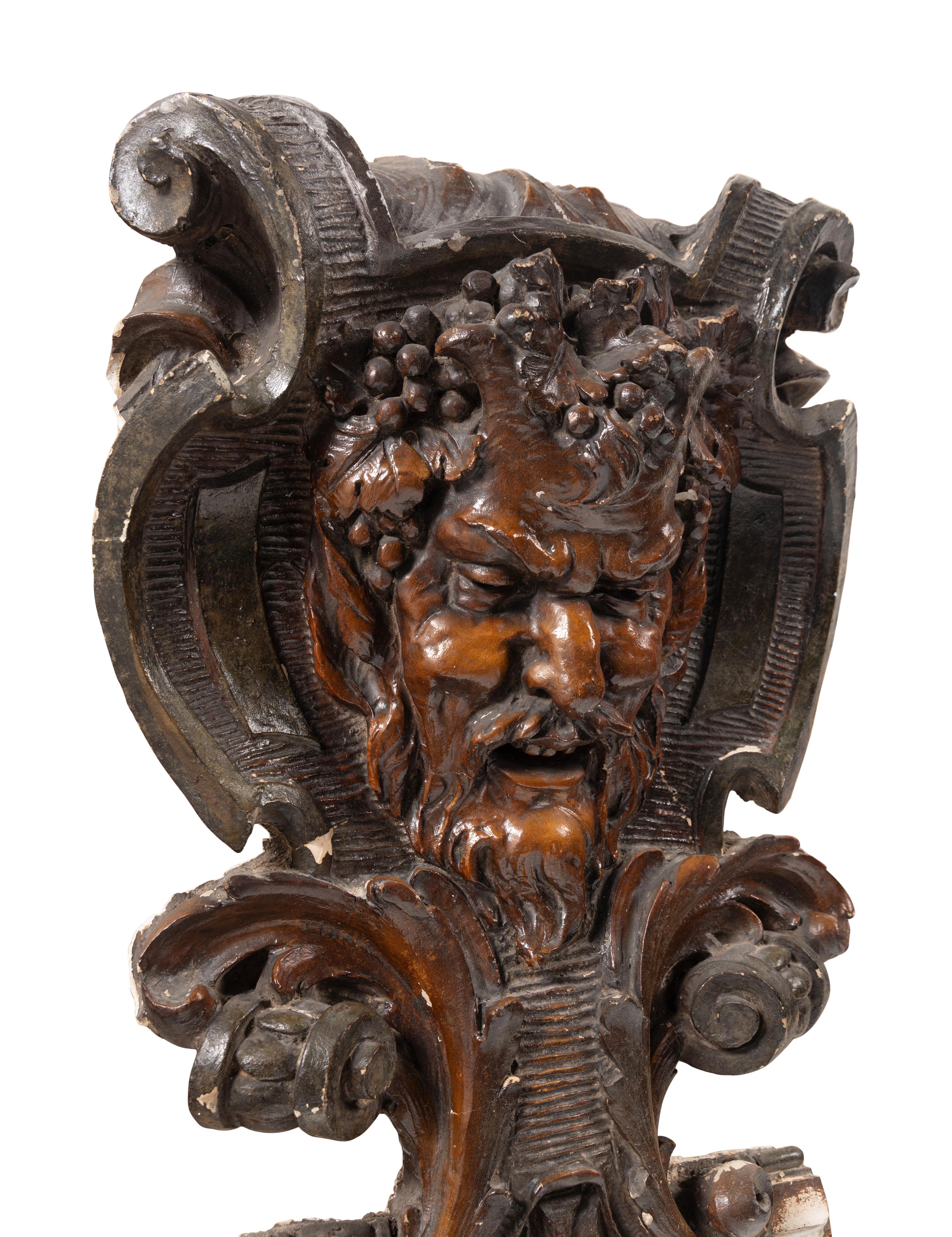 A Composition Architectural Satyr Mask