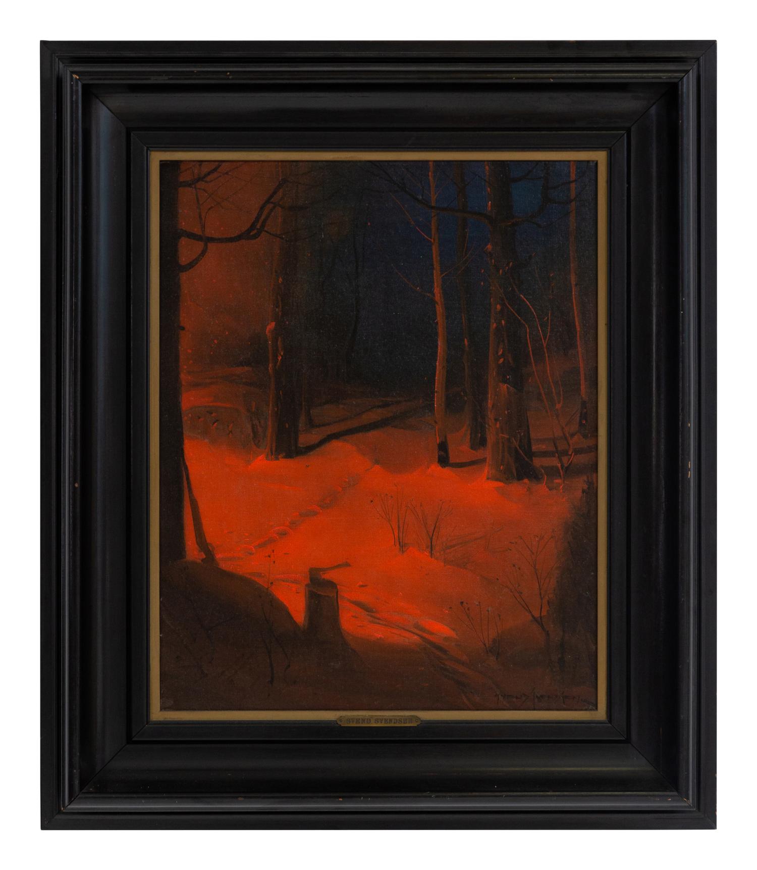Red Twilight in the Snow