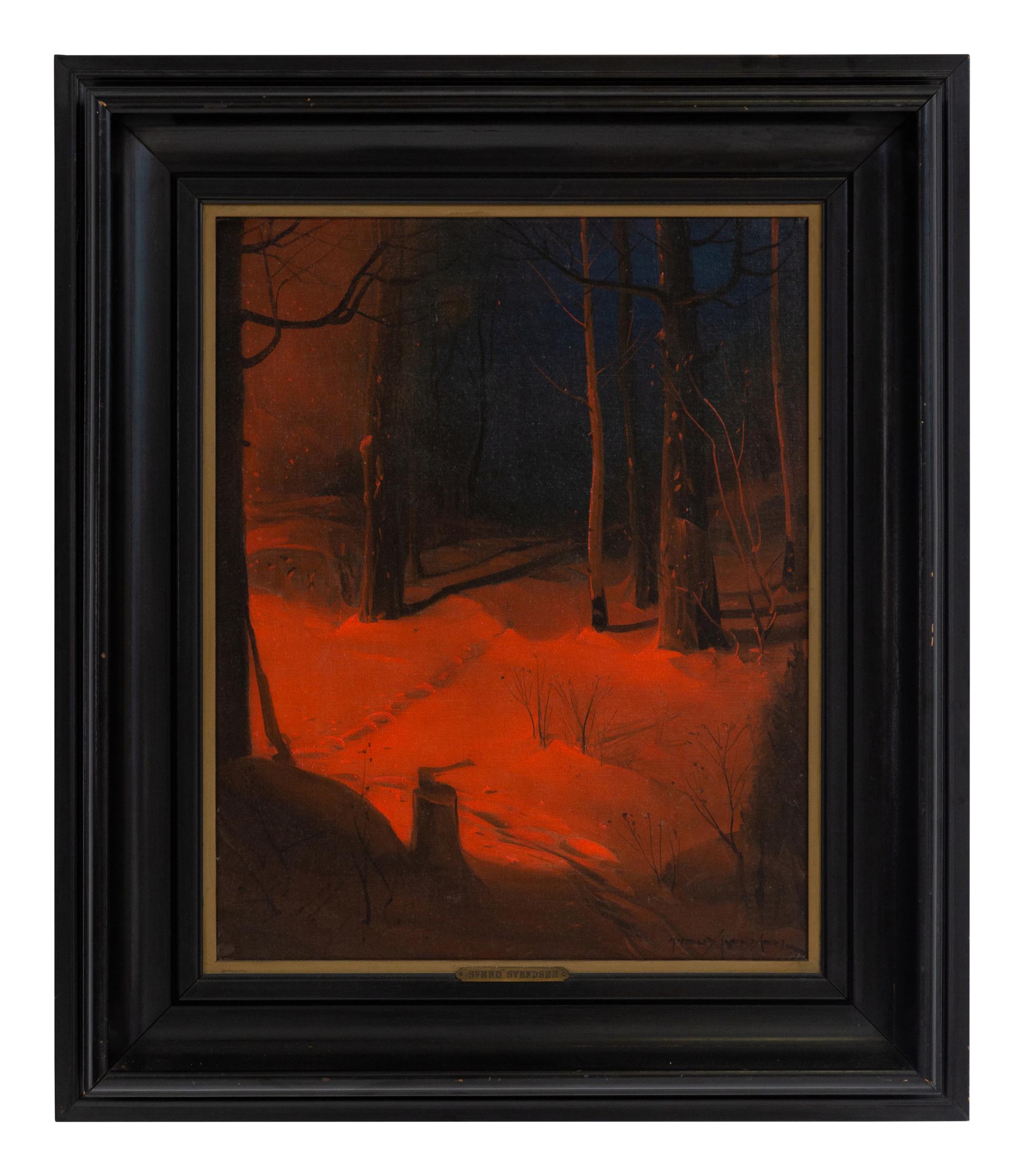 Red Twilight in the Snow