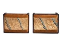 A Pair of Mahogany Gout Stools