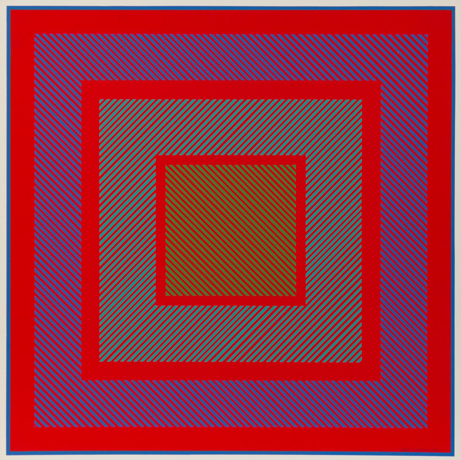 Richard Anuszkiewicz, (American, b. 1930), Richard Anuszkiewicz: 1965 6 Seritypien