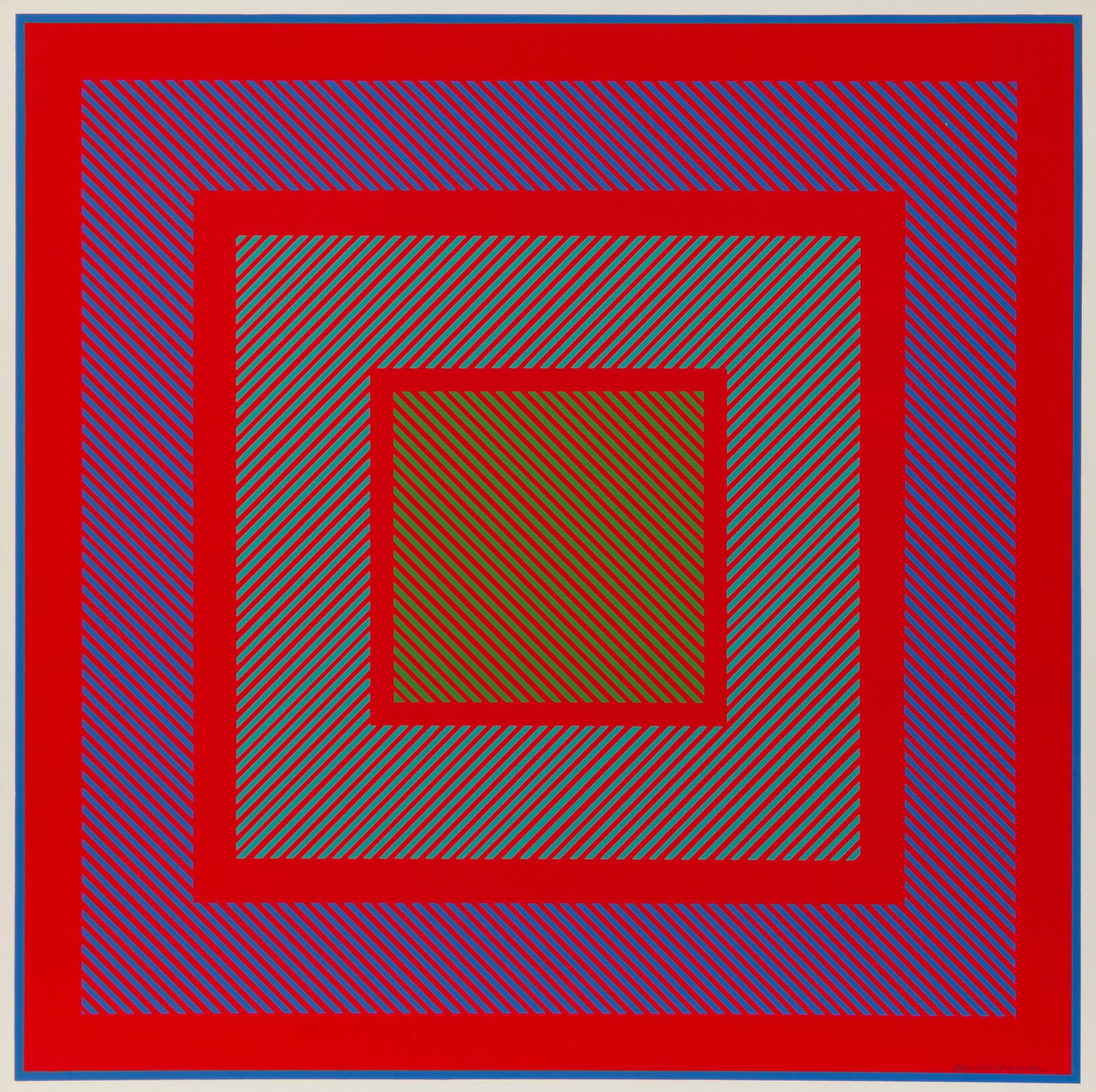 Richard Anuszkiewicz, (American, b. 1930), Richard Anuszkiewicz: 1965 6 Seritypien