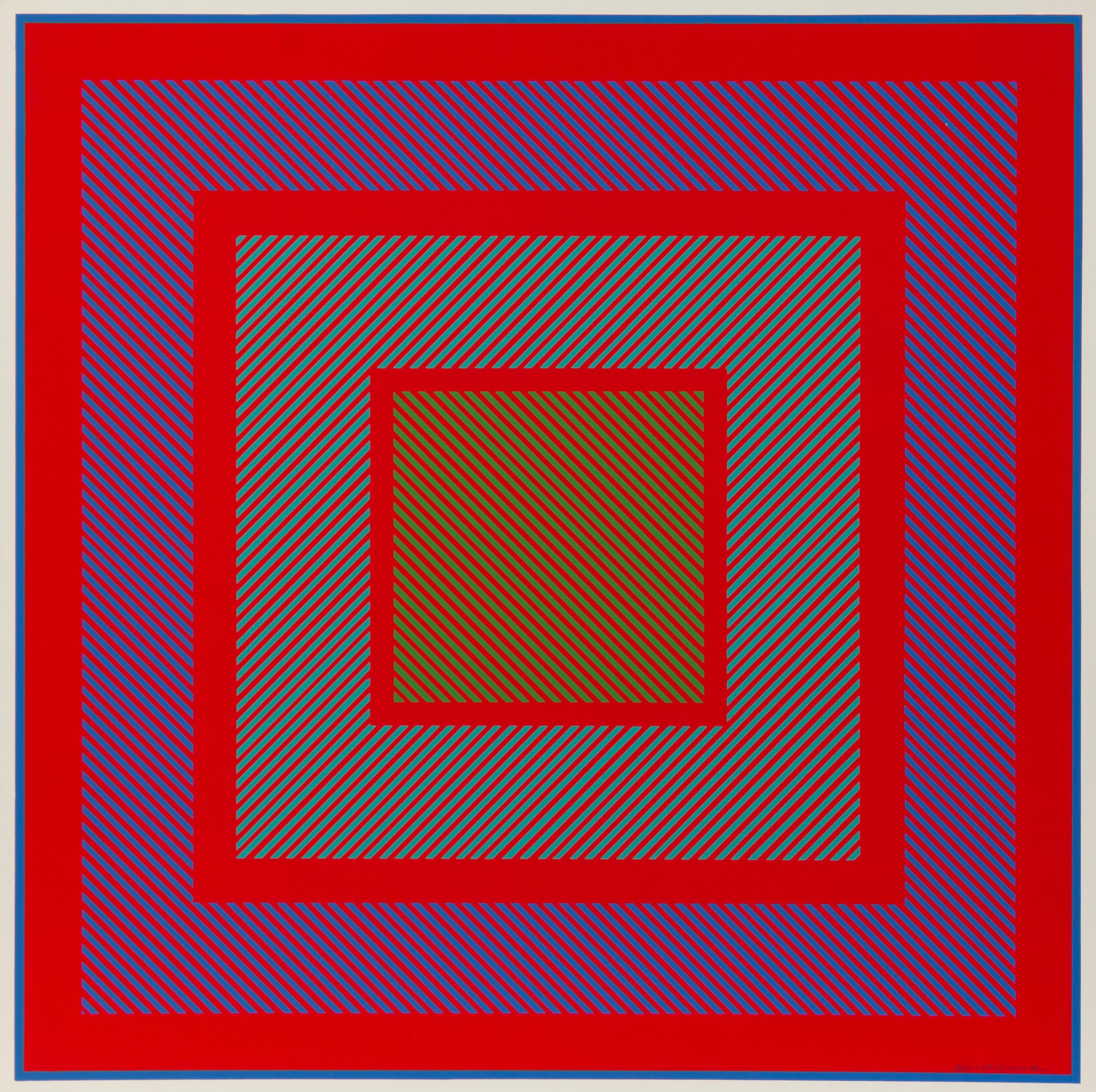 Richard Anuszkiewicz, (American, b. 1930), Richard Anuszkiewicz: 1965 6 Seritypien