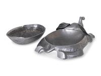 A Large Arthur Court Cast Aluminum Elephant Centerpiece and Cover
