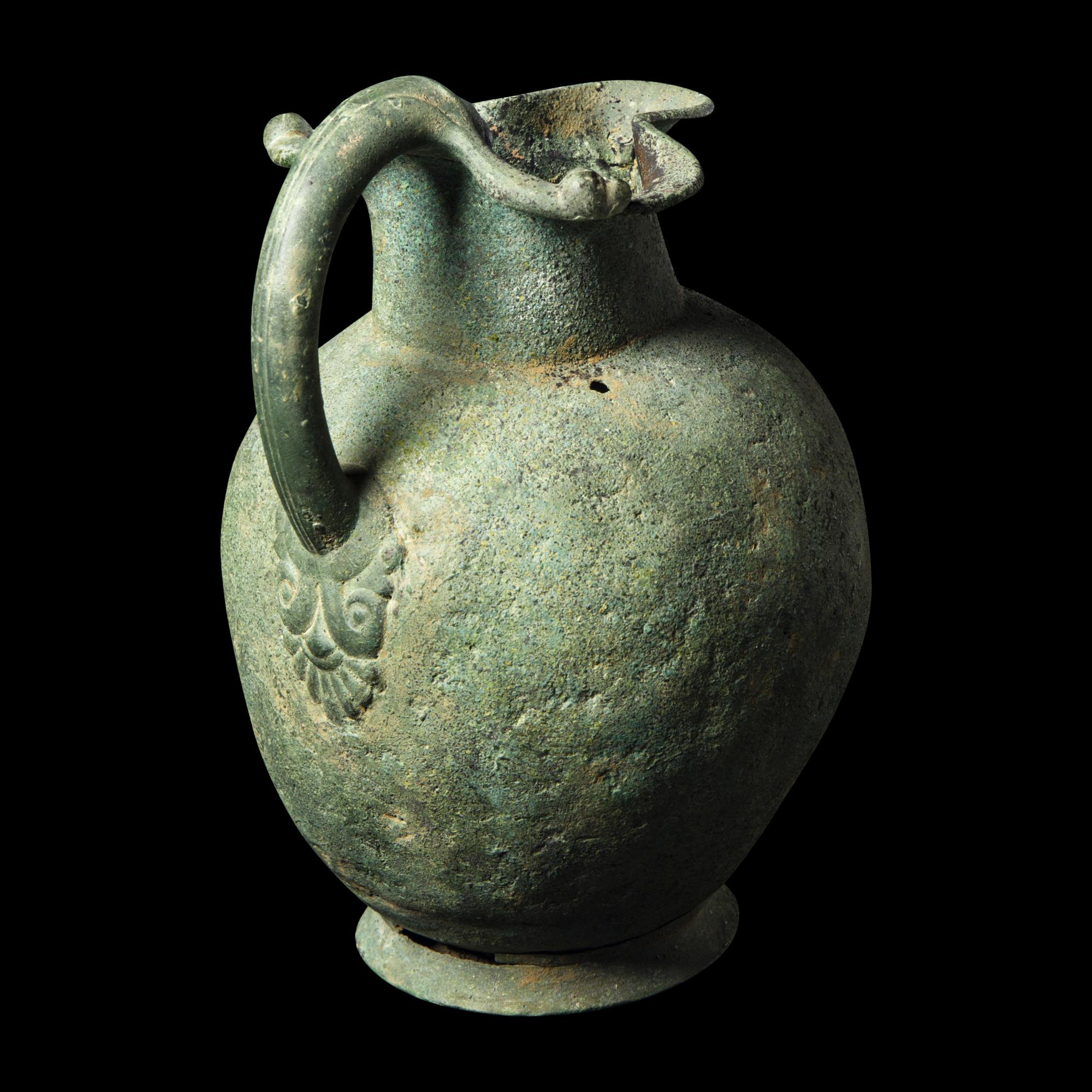 A Greek Bronze Oinochoe