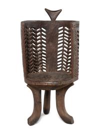 A Carved African Chair