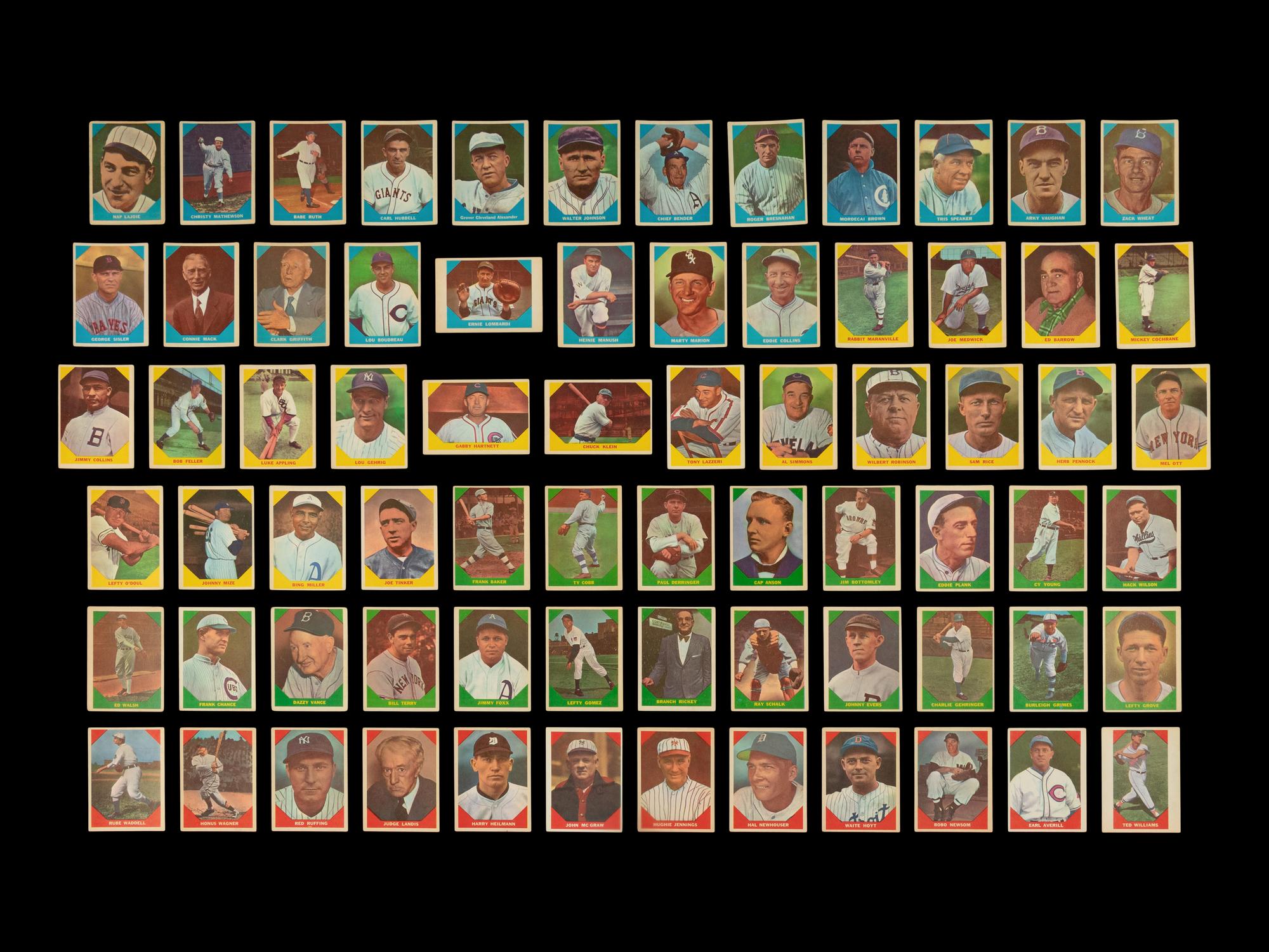 A Complete Set of 1960 Fleer Baseball Greats Cards (79/79)