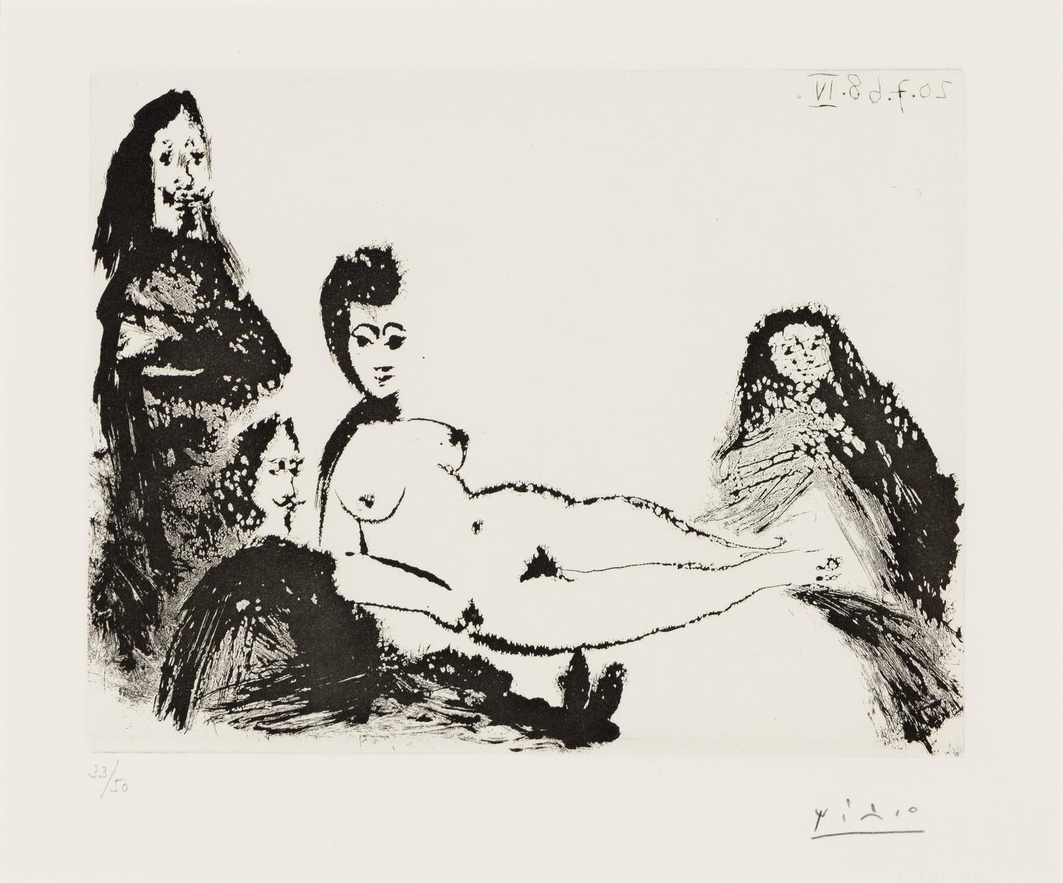 Jacqueline, en Maja nue, avec la Célestine (from Séries 347 ), 1968