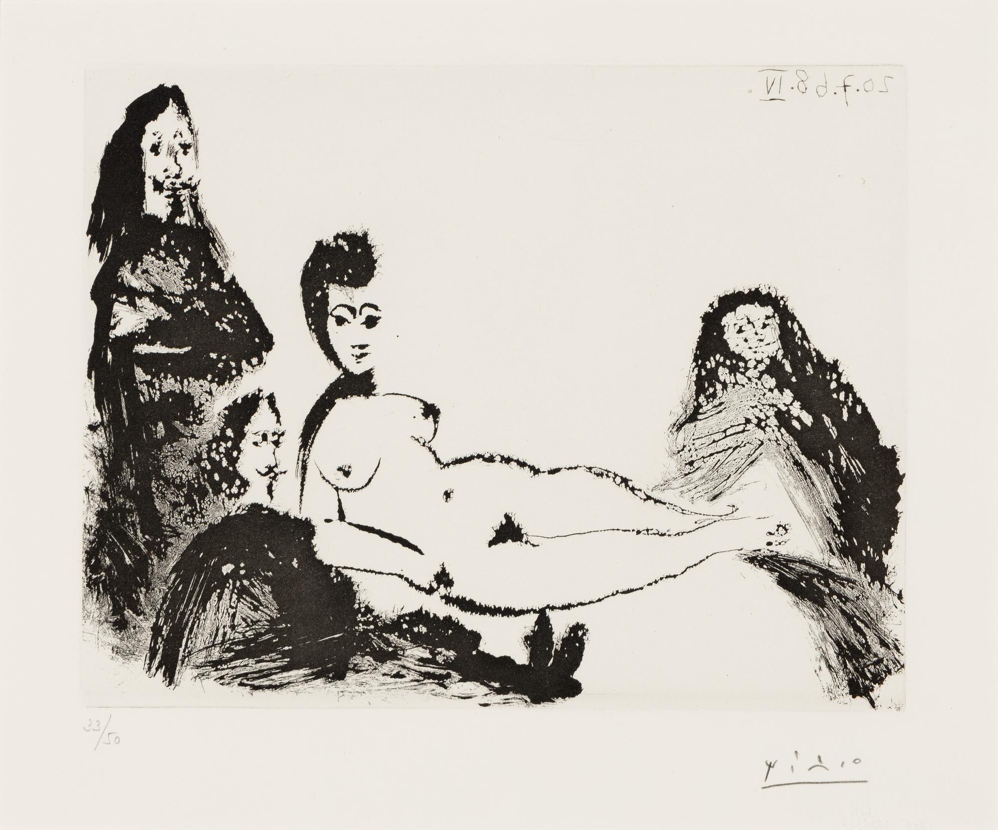 Jacqueline, en Maja nue, avec la Célestine (from Séries 347 ), 1968