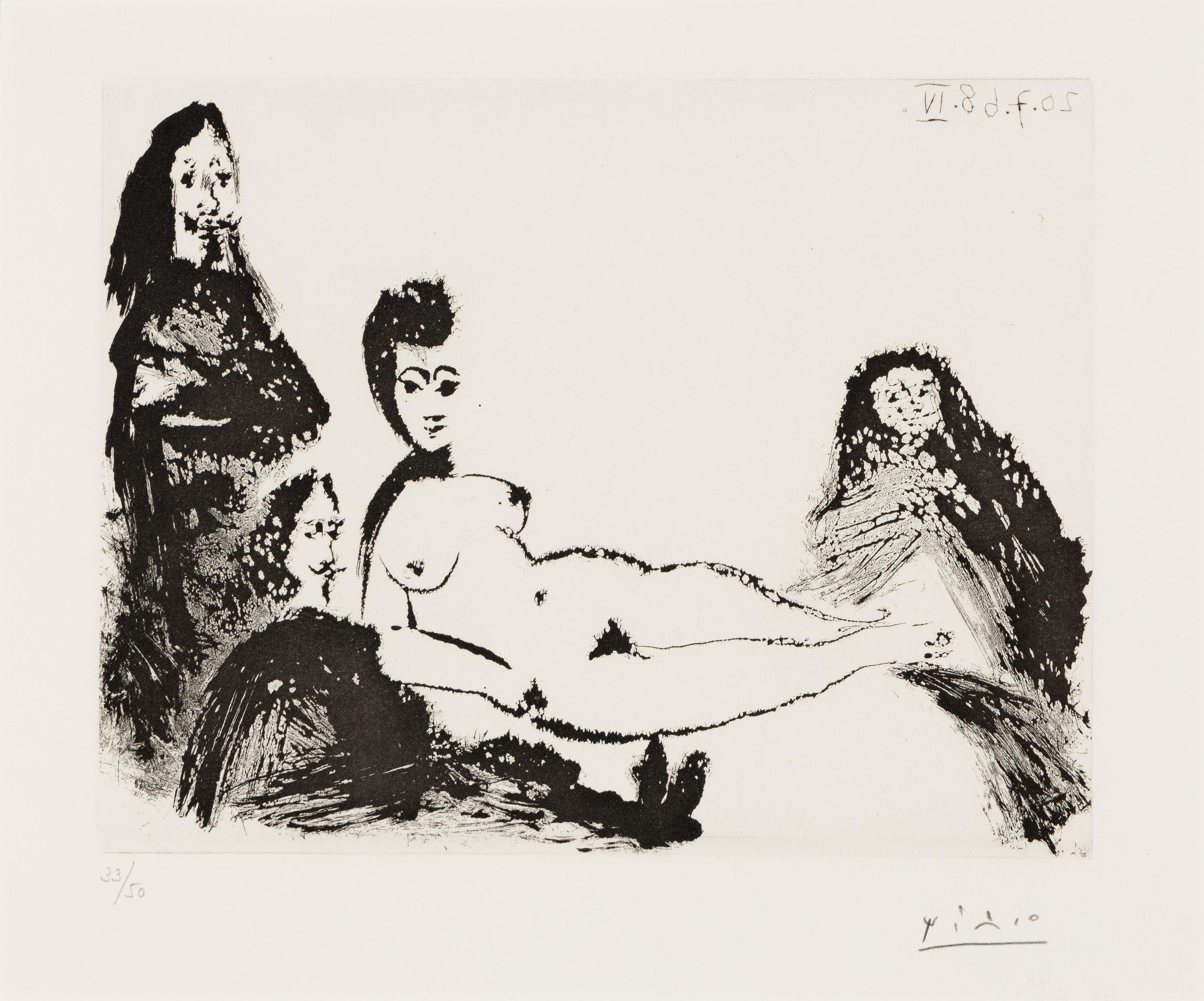 Jacqueline, en Maja nue, avec la Célestine (from Séries 347 ), 1968