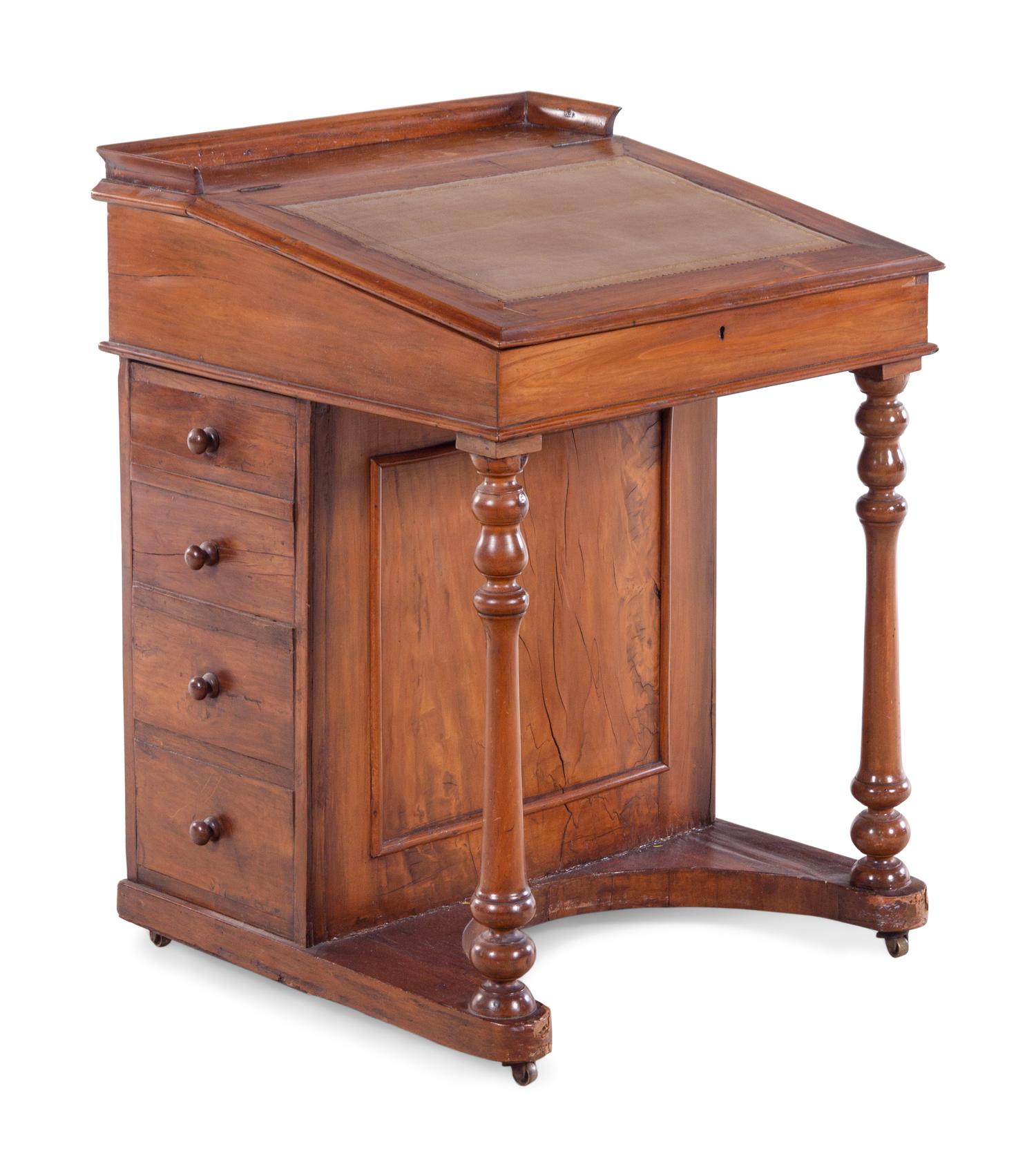 An English Mahogany Davenport Desk