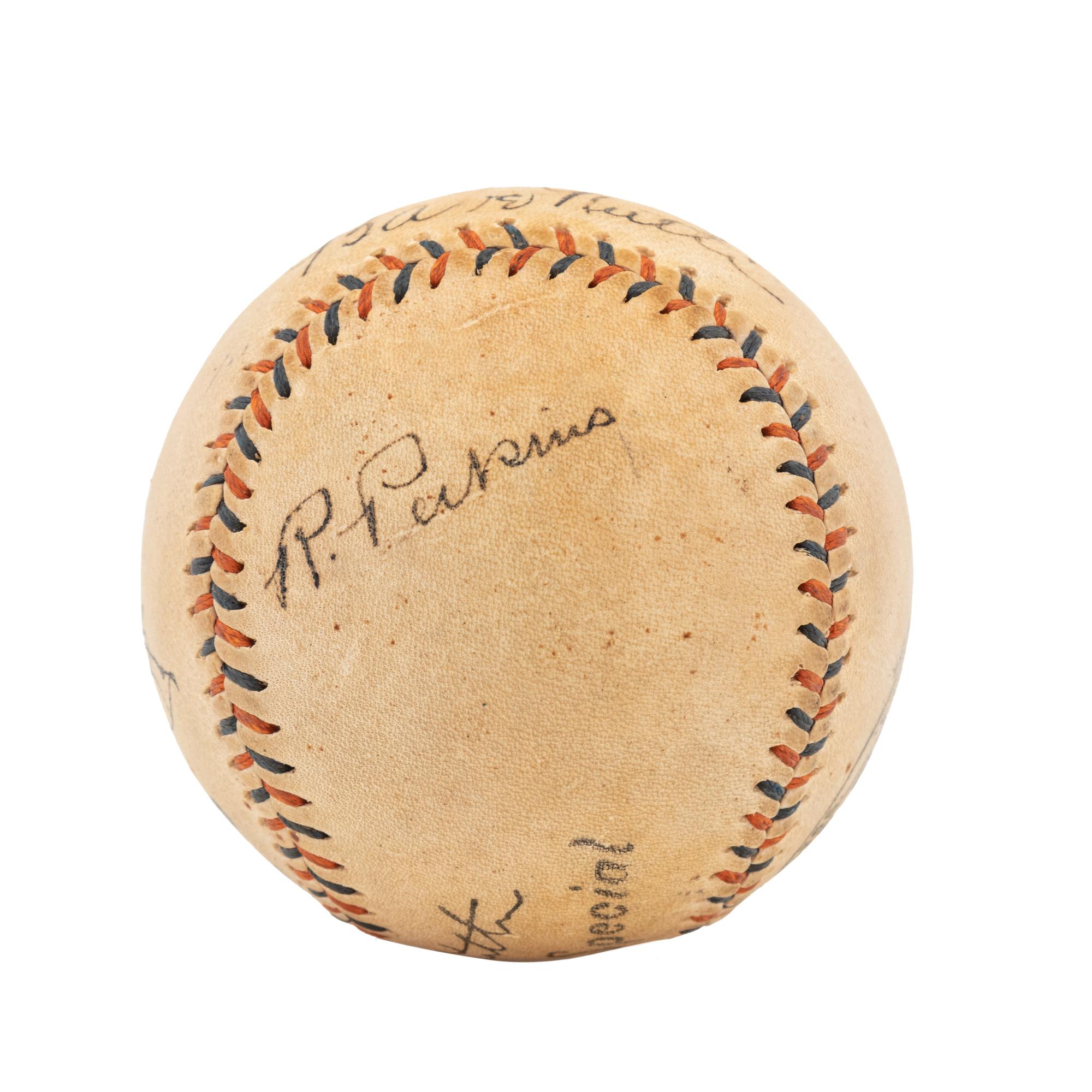 A 1930s Babe Ruth and Lou Gehrig Signed Babe Ruth Home Run Special Spalding Baseball (JSA Letter)