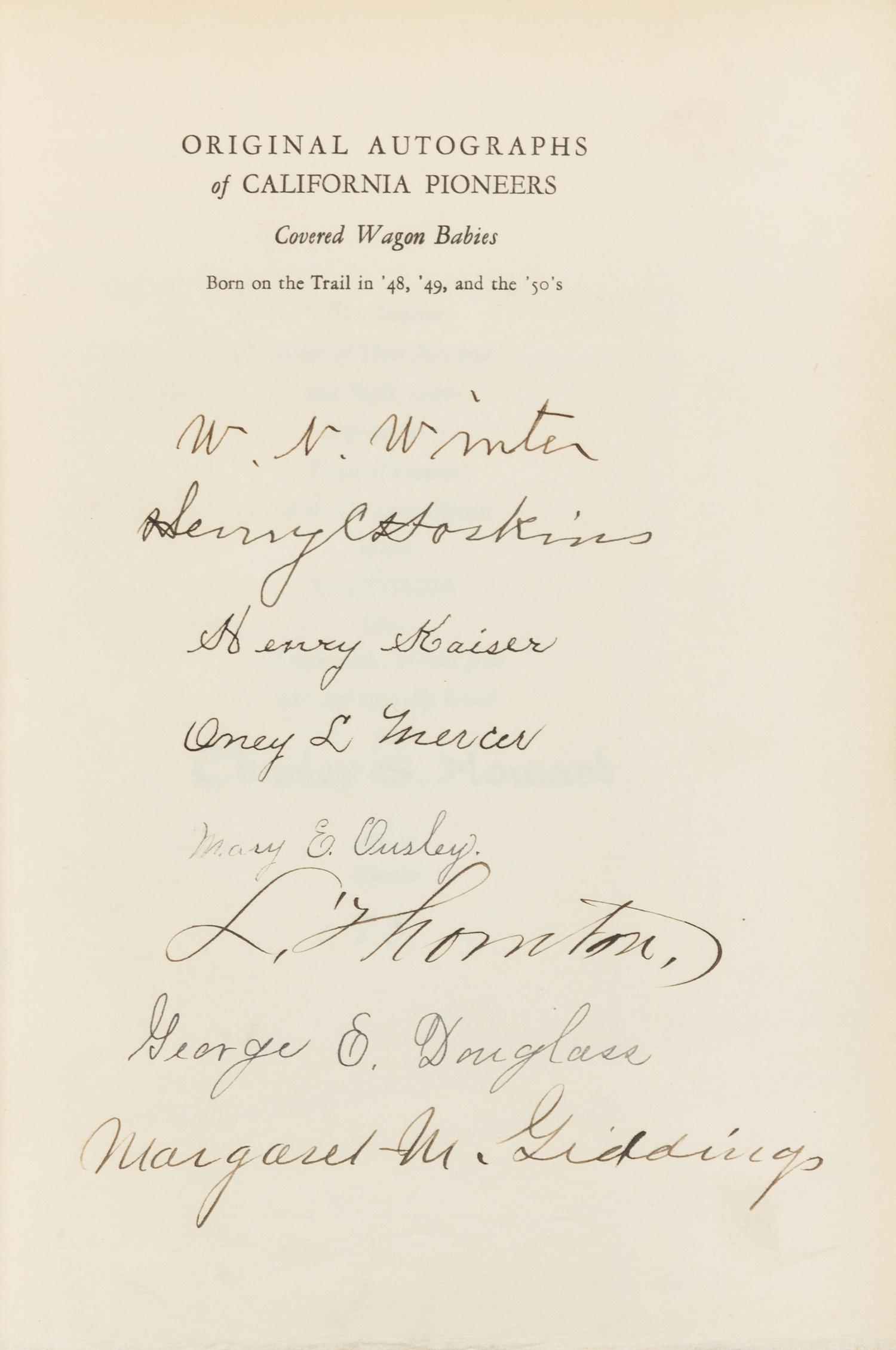 [WESTERN AMERICANA] A group of works. Together 8 works in 8 volumes.