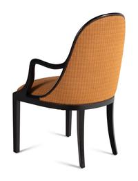 A Dessin Fournir Ebonized Armchair