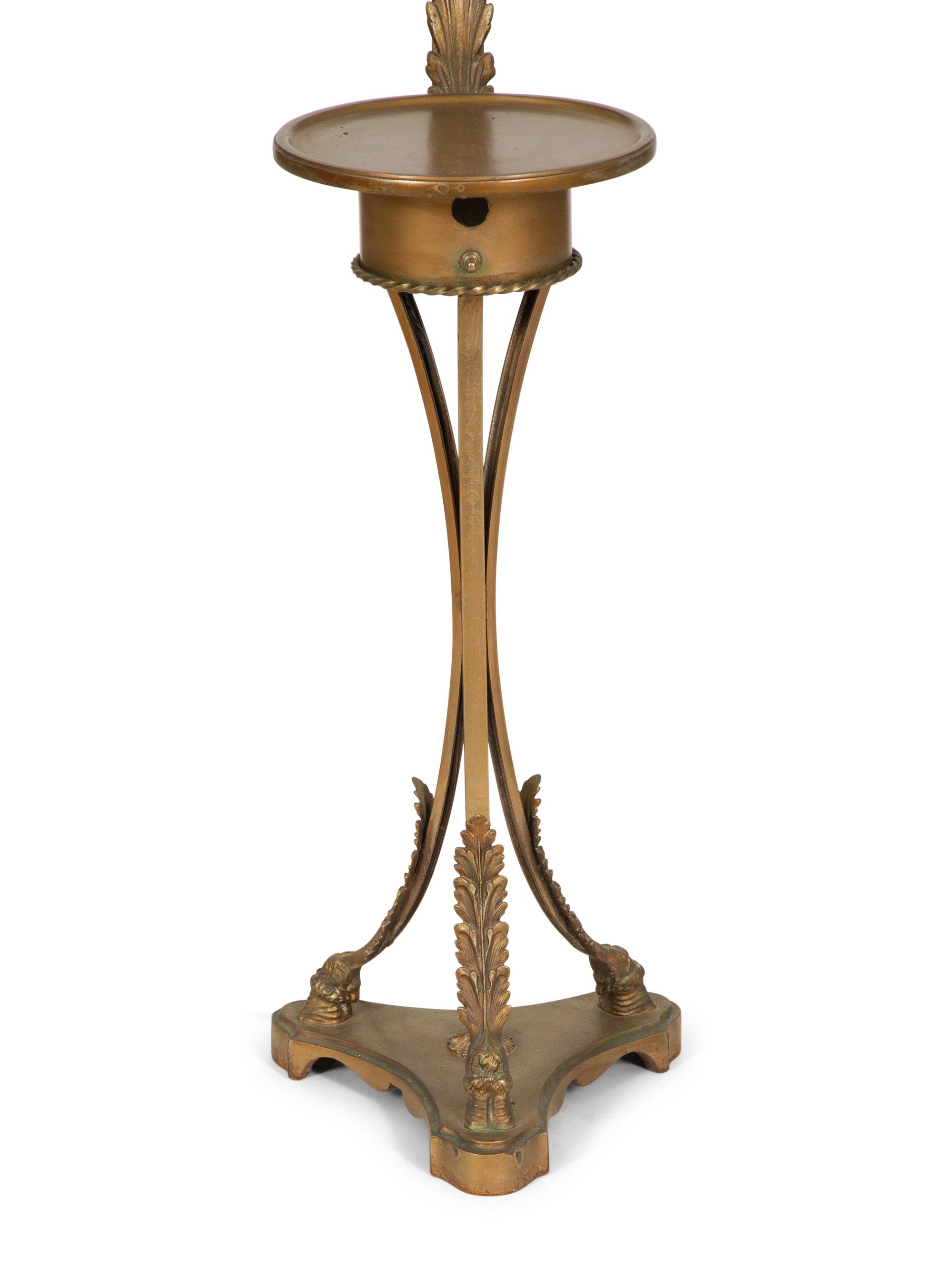 A French Gilt Bronze Lamp Table