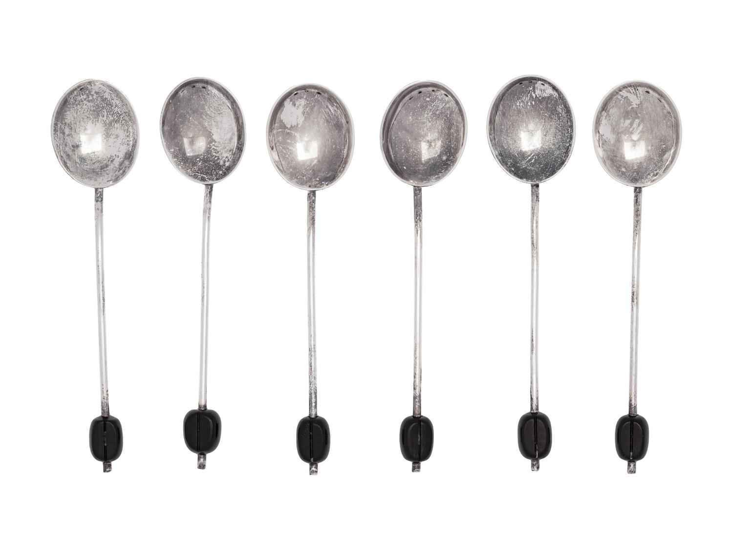 A Large Collection of English Silver Flatware Articles