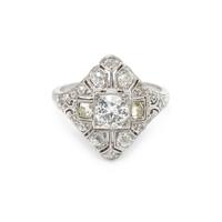 ART DECO, DIAMOND RING