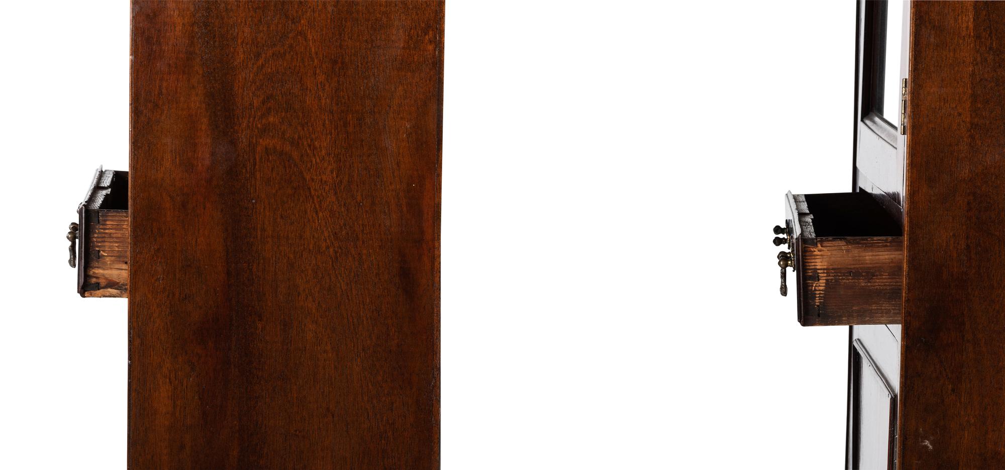 A Pair of George III Mahogany Cabinets