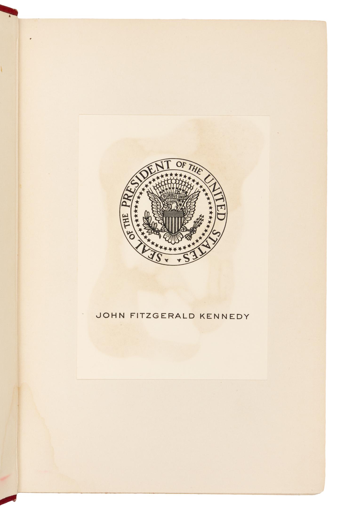 [KENNEDY, John F.]. -- BRIGHAM, Albert Perry. Cape Cod and the Old Colony. New York and London, 1921.
