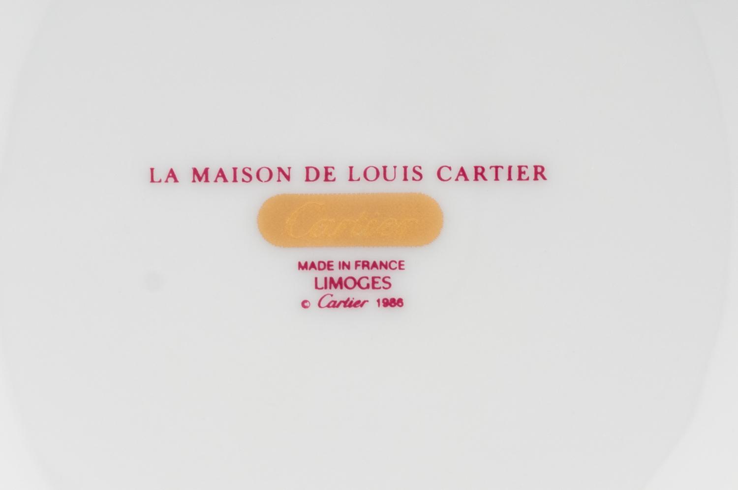 A Cartier La Maison de Louis Porcelain Dinner Service