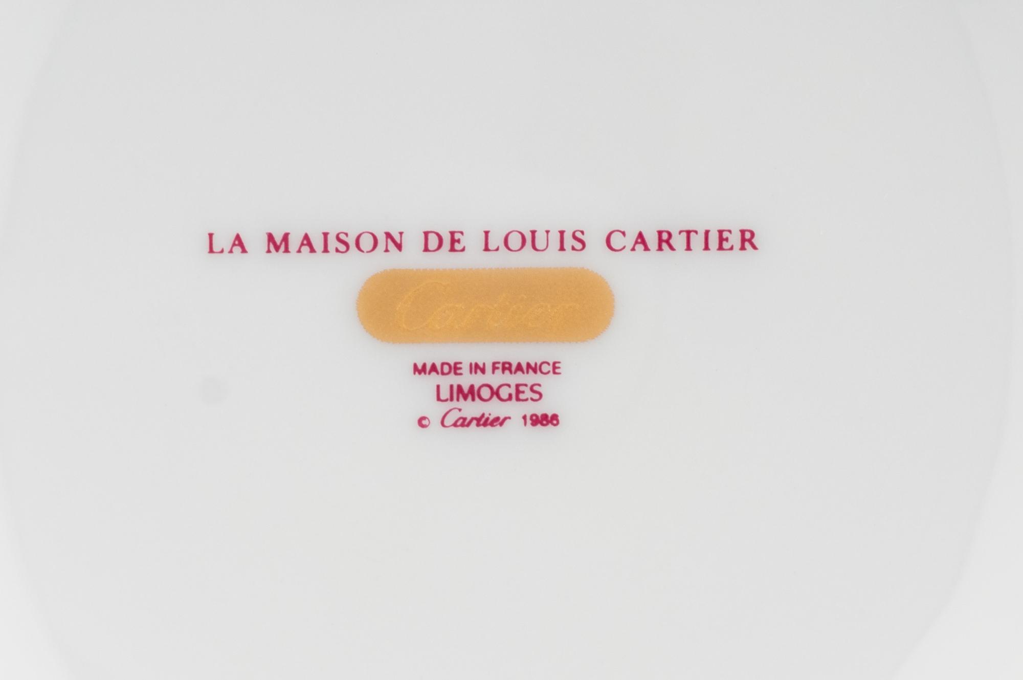 A Cartier La Maison de Louis Porcelain Dinner Service
