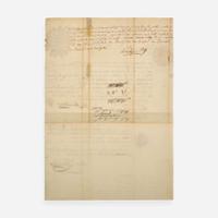 [Americana] [Dickinson College] Armstrong, John, Sr. Partially-Printed Document, signed