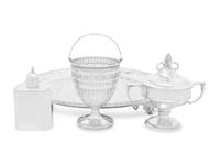 A Group of English Silver Table Articles