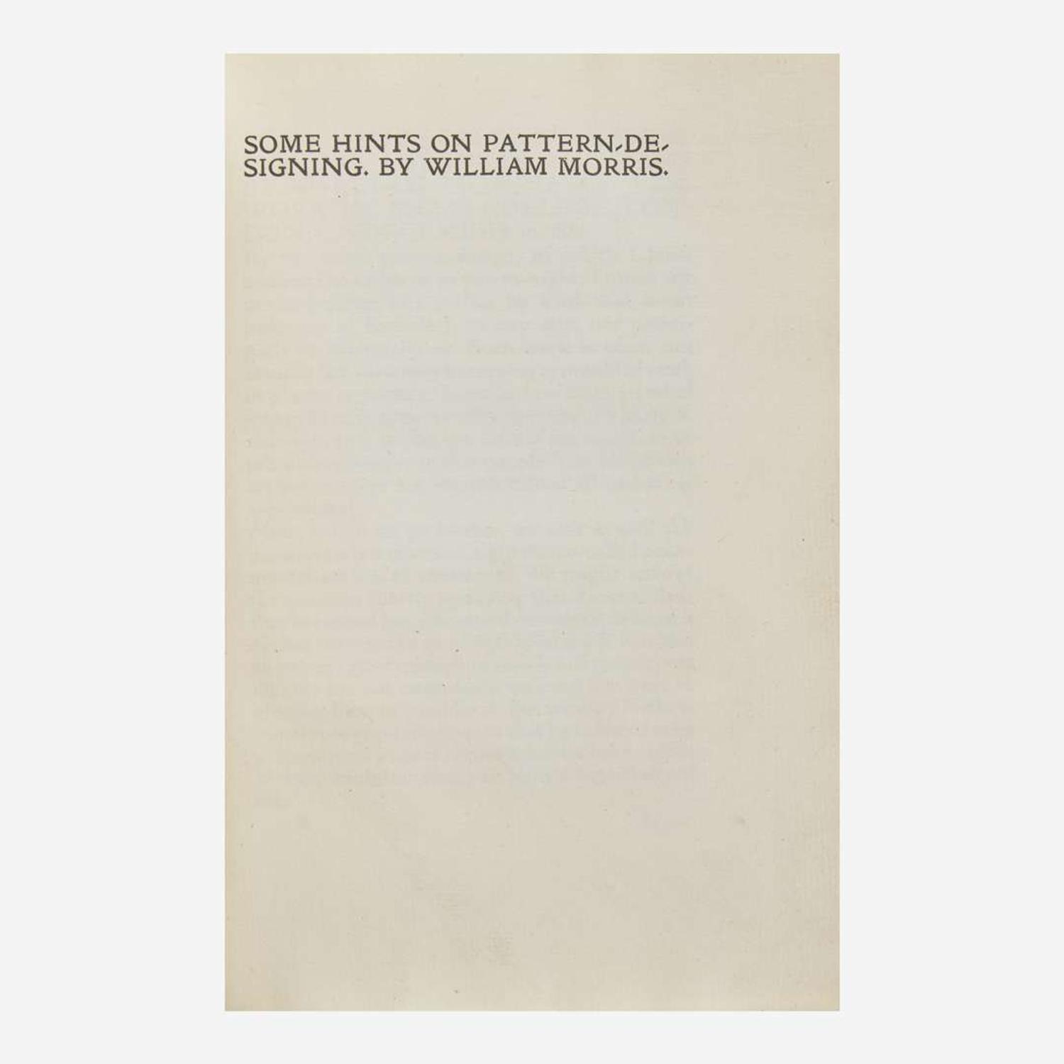 [Private Press] [Chiswick Press] Morris, William Group of 3 Bound Titles