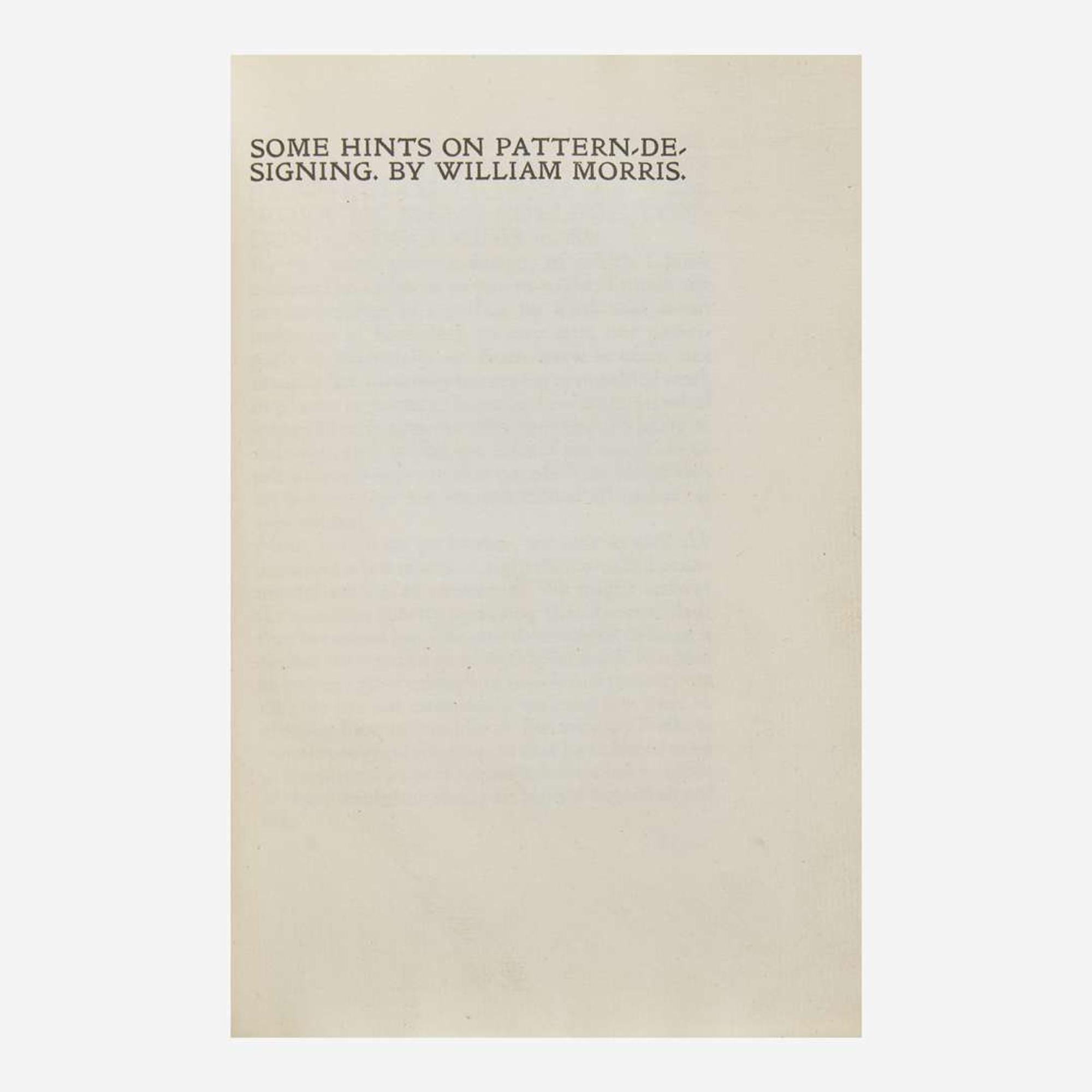 [Private Press] [Chiswick Press] Morris, William Group of 3 Bound Titles