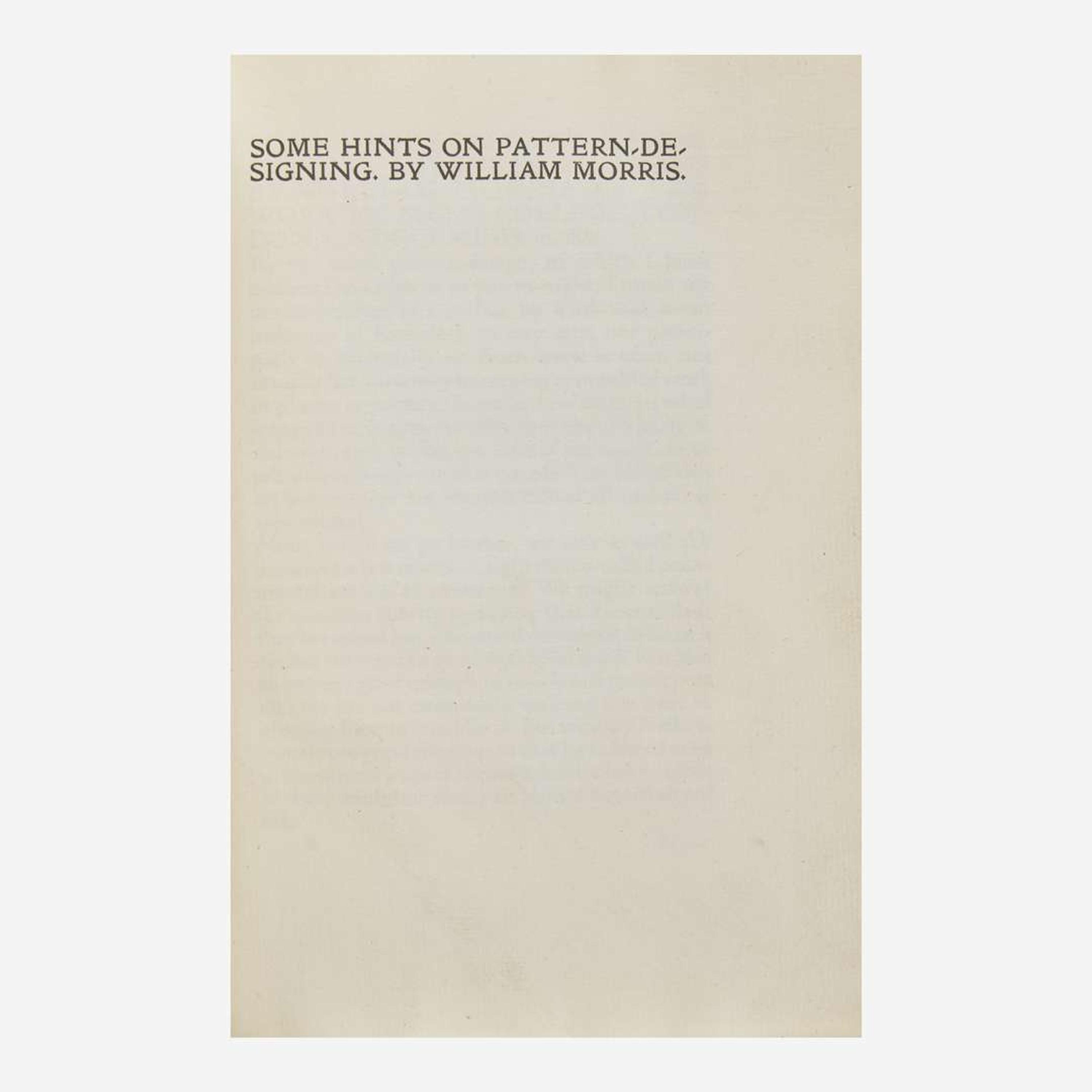 [Private Press] [Chiswick Press] Morris, William Group of 3 Bound Titles