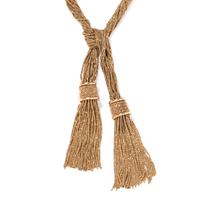 YELLOW GOLD LARIAT NECKLACE