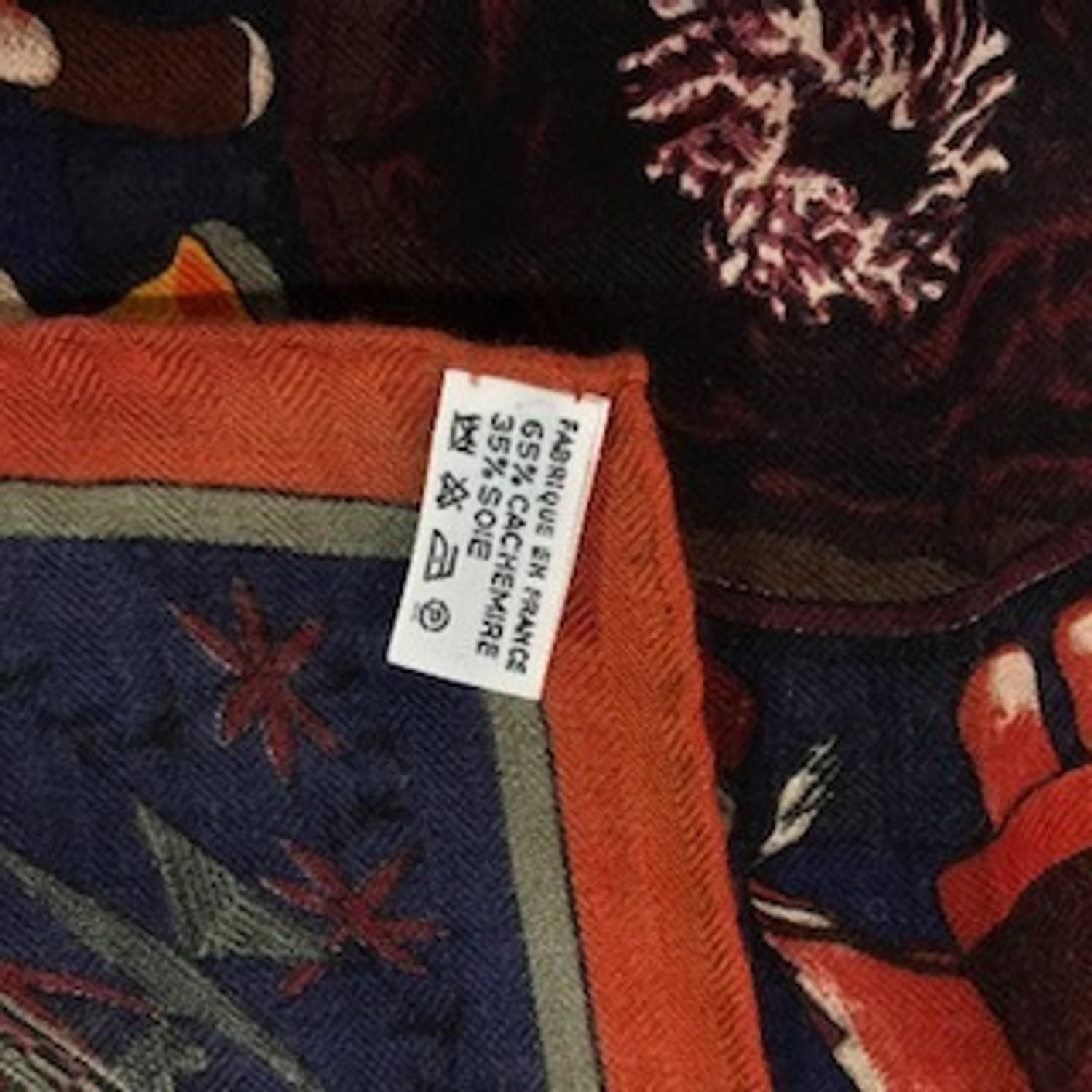 Hermès 140cm Silk Cashmere Shawl