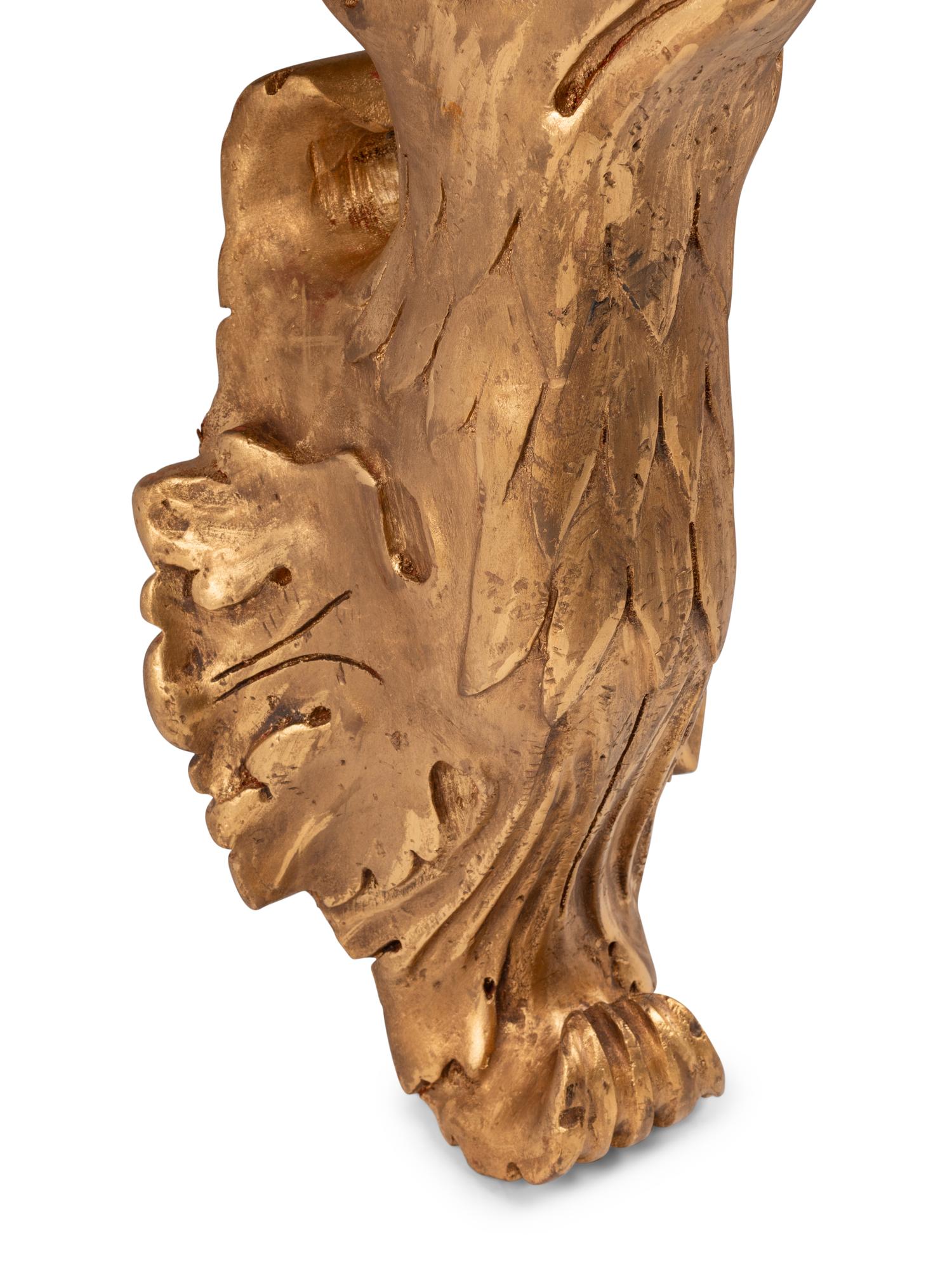 A Pair of Continental Giltwood Eagle Wall Brackets
