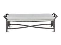 A Contemporary Patinated Metal Bench