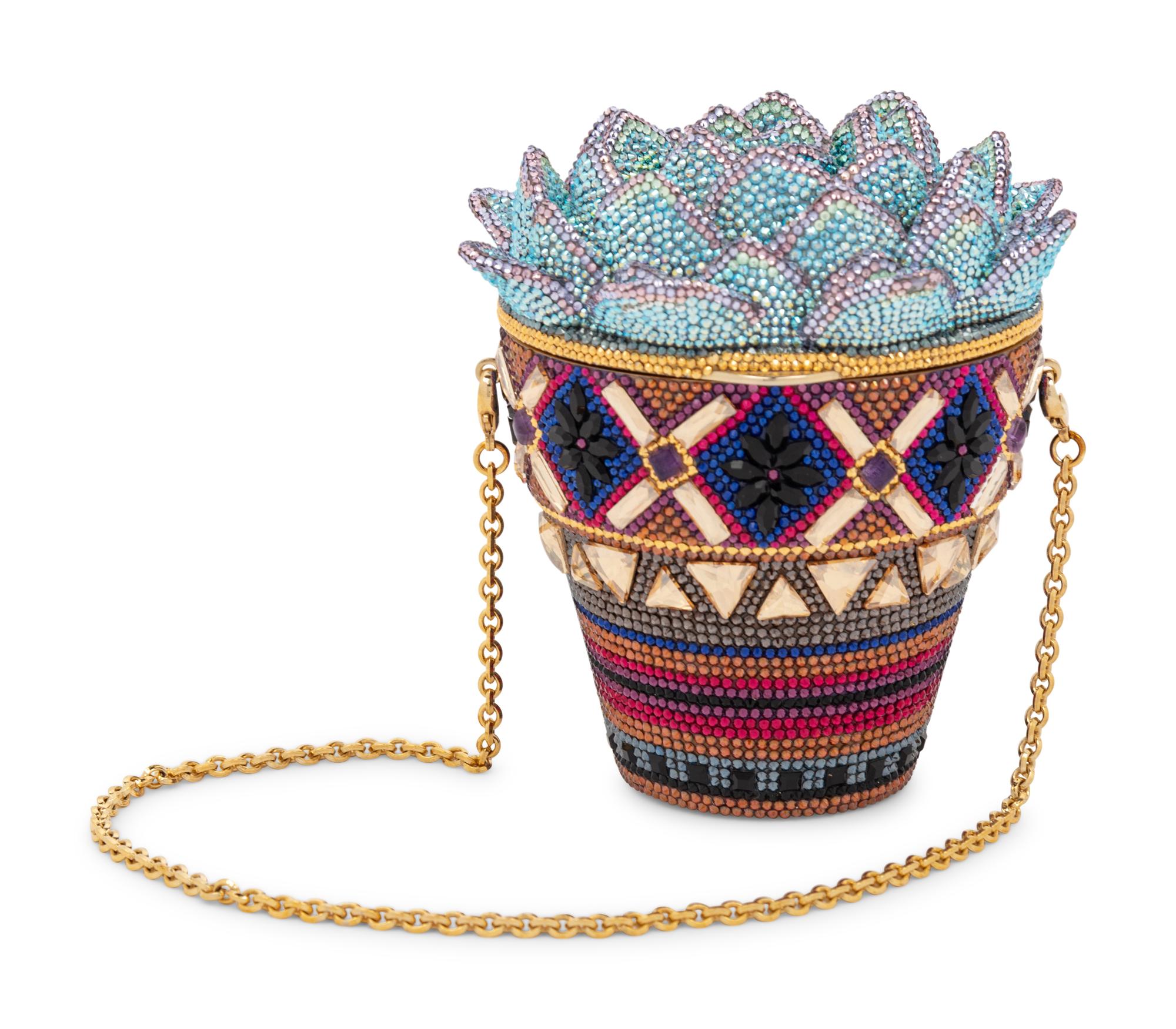 Judith Leiber Collector's Edition Potted Succulent Minaudière