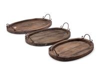 A Group of Rustic Style Nesting Trays