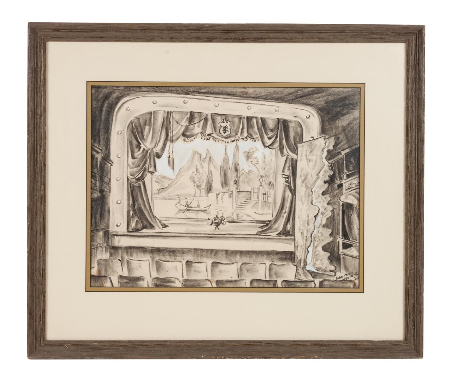 Curtain and Wings, Opera House, Telluride, CO , 1962