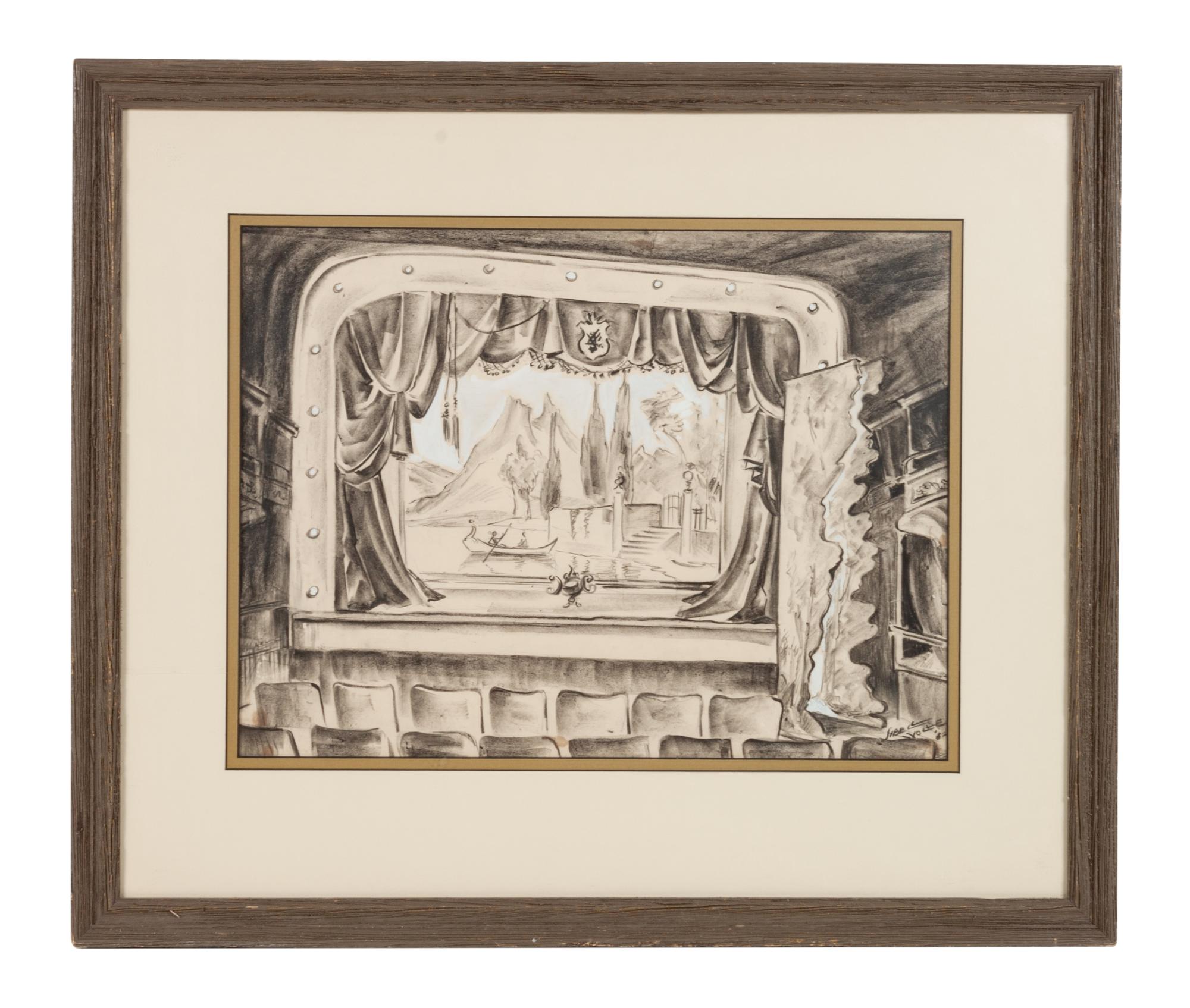 Curtain and Wings, Opera House, Telluride, CO , 1962