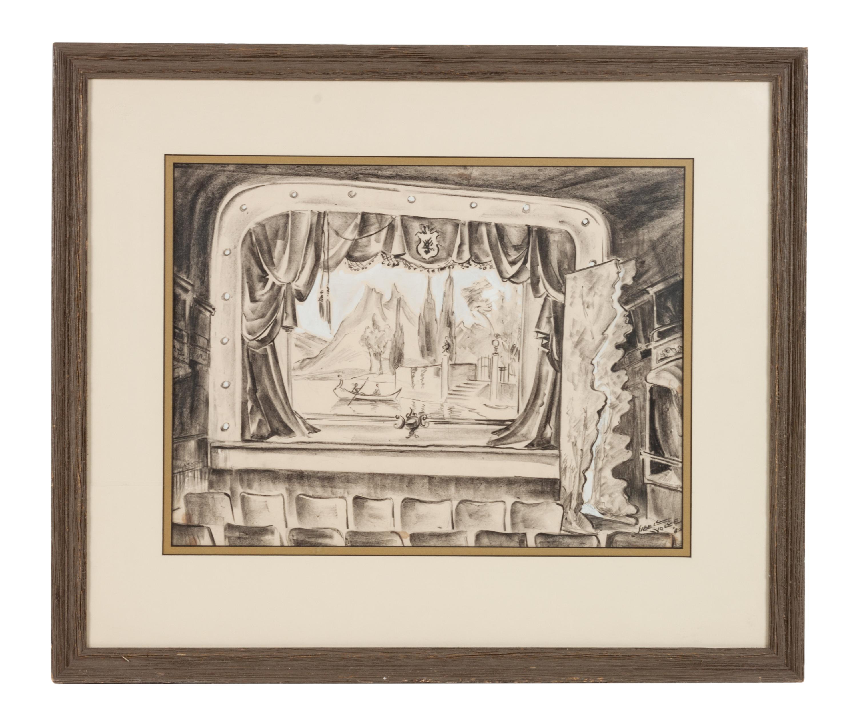 Curtain and Wings, Opera House, Telluride, CO , 1962