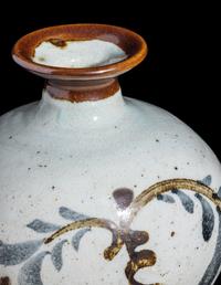 A Japanese Painted Stoneware Jar