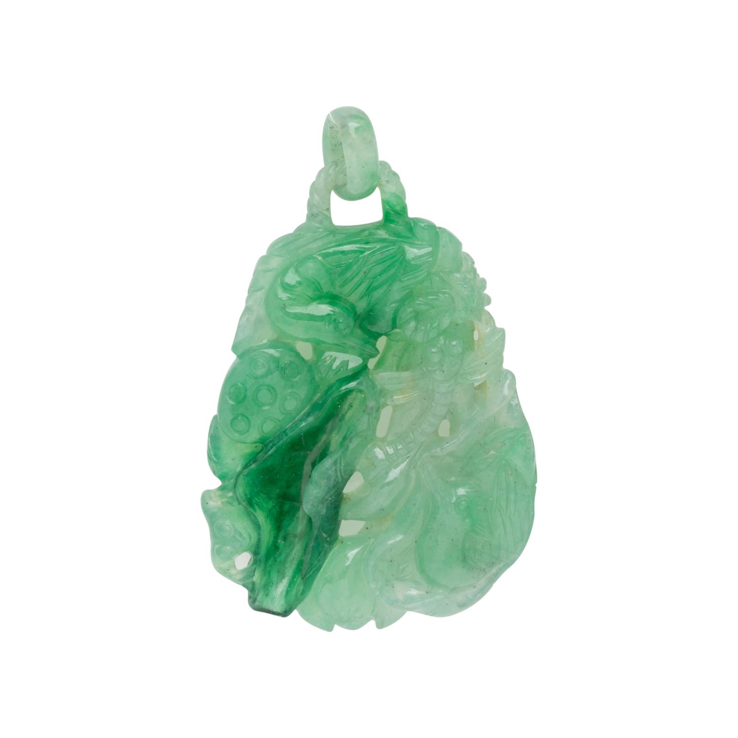 CARVED JADE PENDANT