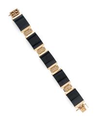 BLACK JADE AND YELLOW GOLD BRACELET