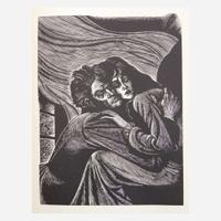[Children's & Illustrated] [Eichenberg, Fritz] Bronte, Charlotte and Emily Jane Eyre and Wuthering Heights