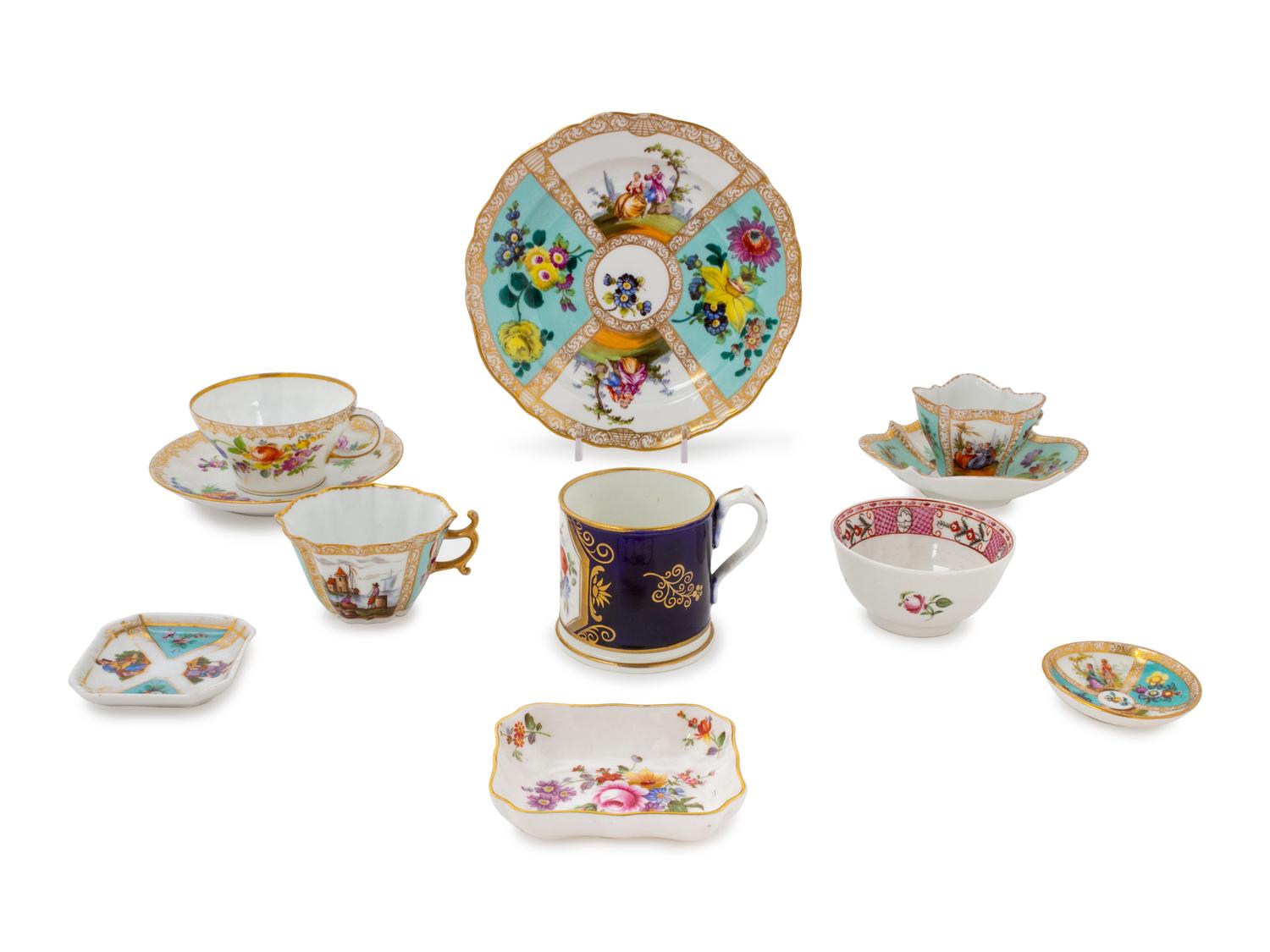 A Group of German Porcelain Articles