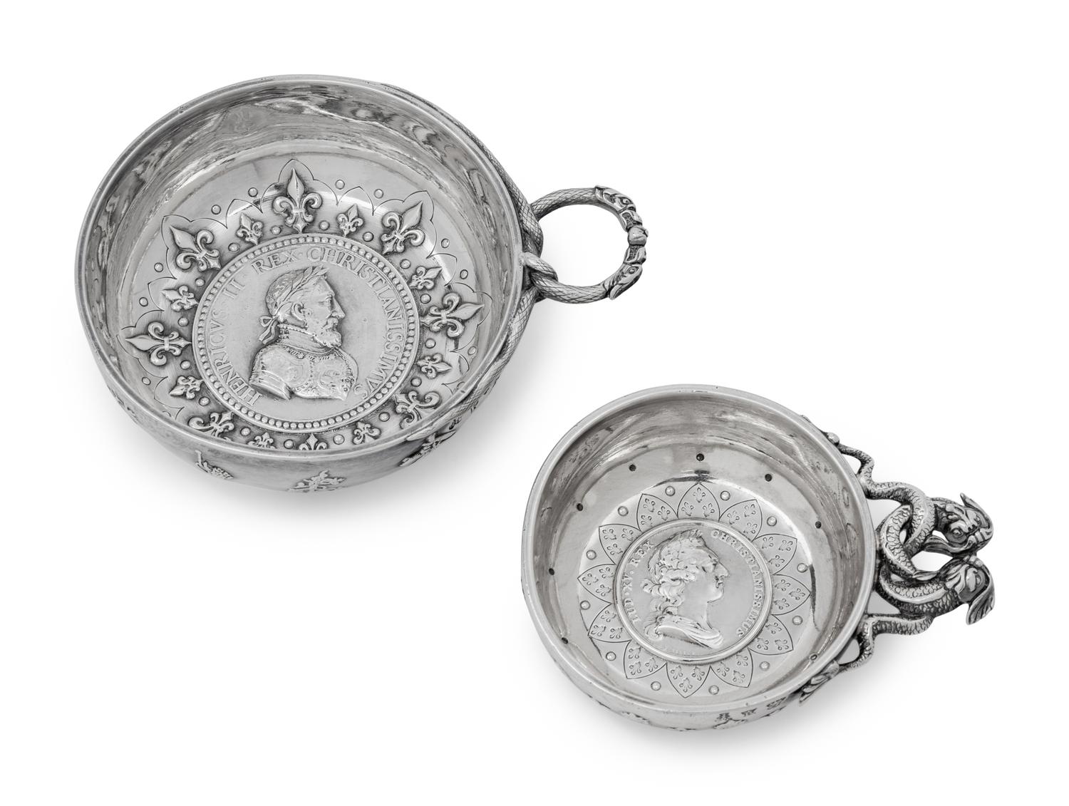 Two French Silver Tastevins