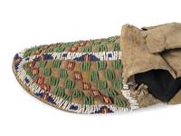 Sioux Beaded Buffalo Hide Hightop Moccasins